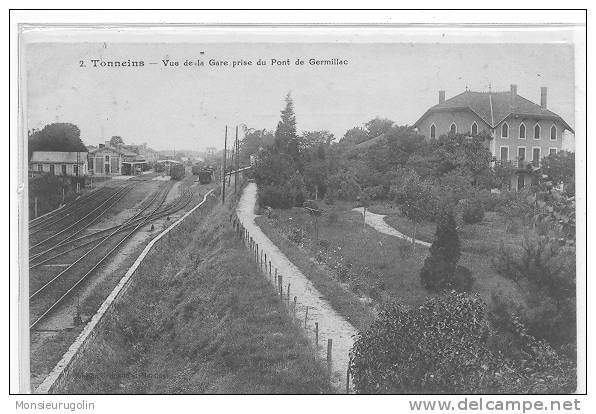 47 )-) TONNEINS, Vue De La Gare, Prise Du Ont De Germillac, N° 2 - Tonneins