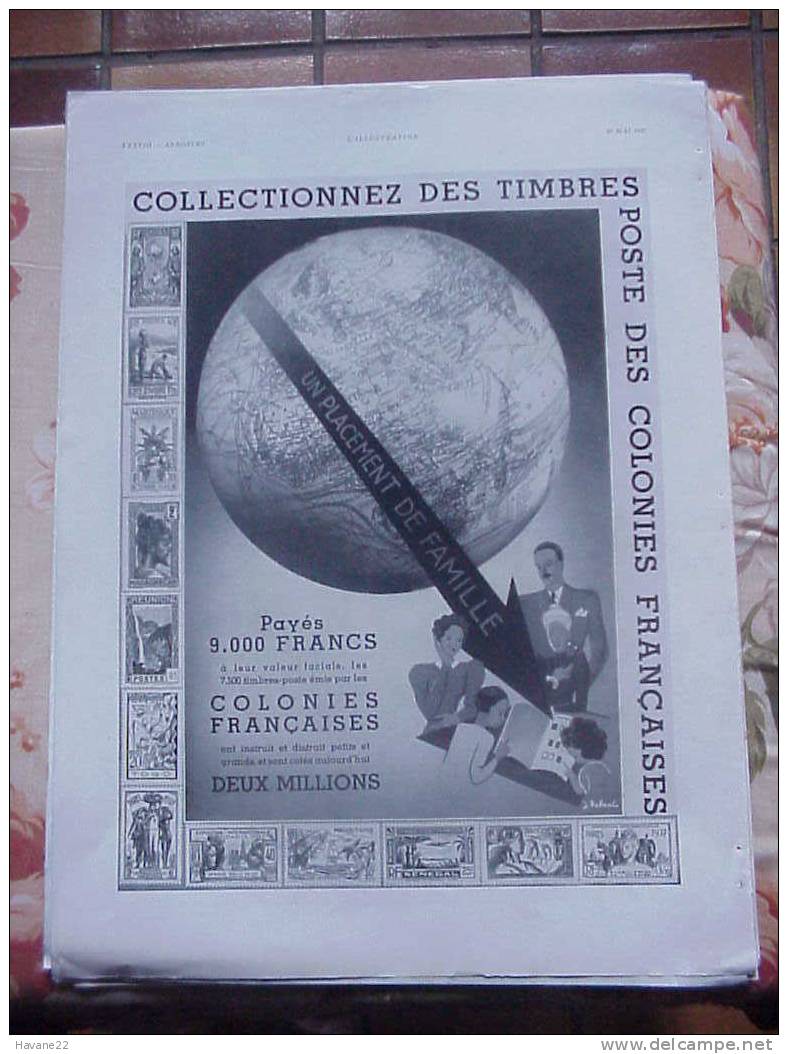 PUB PUBLICITE COLLECTIONNEZ DES TIMBRES POSTE DES COLONIES FRANCAISES - Pubblicitari