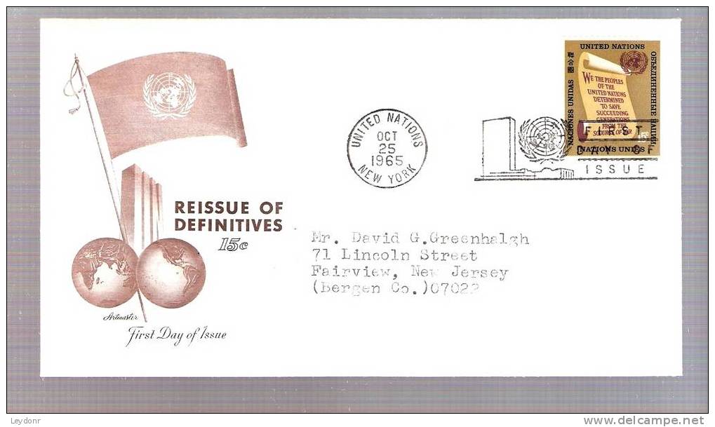 FDC United Nations - Opening Words - UN Charter 1965 - Other & Unclassified