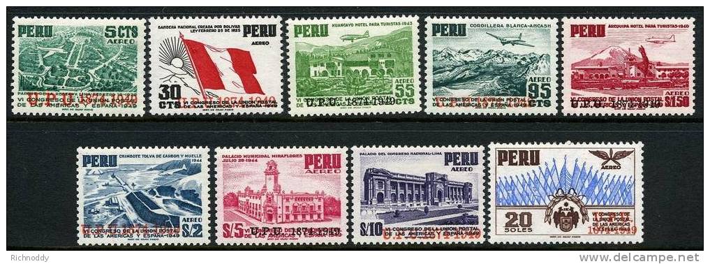 Peru 1951 UPU Set, Fine MNH** - Peru