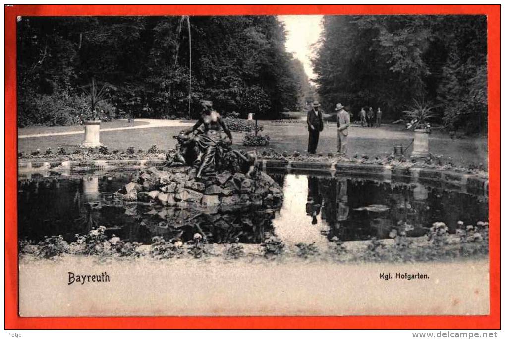 * Bayreuth (Bayern - Deutschland) * Germany, (Kgl. Hofgarten) Fontein, Parc, Park, Vieux Photo, Old - Bayreuth