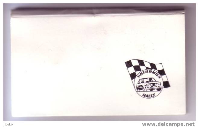 RALLY SATURNUS - Slovenia Ex Yugoslavia Complette Set Of 3. Vintage Pin Badge * Rallye Racing Cars Automobile Car - Rallye