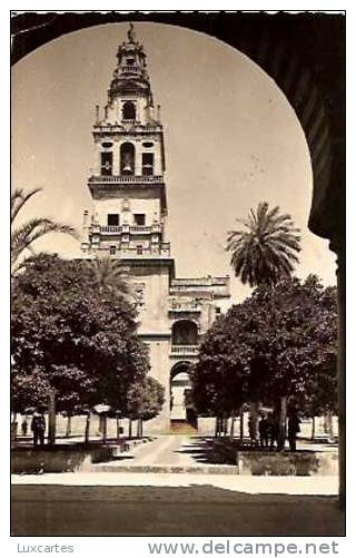 166. CORDOBA. PUERTA DE ENTRADA AL PATIO DE LOS NARANJOS Y TORRE DE LA CATEDRAL.. - Córdoba