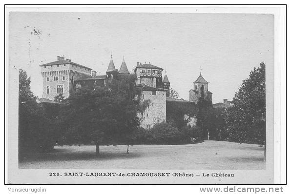 69 )FL) SAINT LAURENT DE CHAMOUSSET, Le Chateau, N° 225, Bords Blancs - Saint-Laurent-de-Chamousset