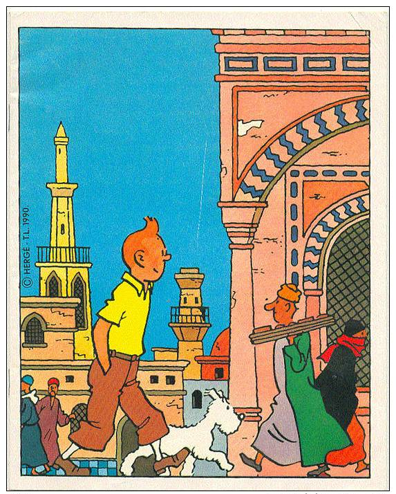 (D0761) Cahier D´écolier Hergé "Tin Tin / Kuifje" 1990 Par Hergé - Tim Und Struppi (Tintin)