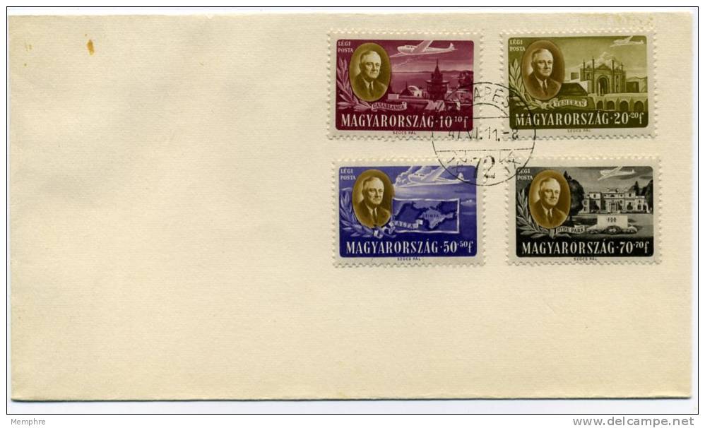 1947  ROOSEVELT Air Post Semi-Postal Stamps FDC  Scott CB1-CB1C - FDC