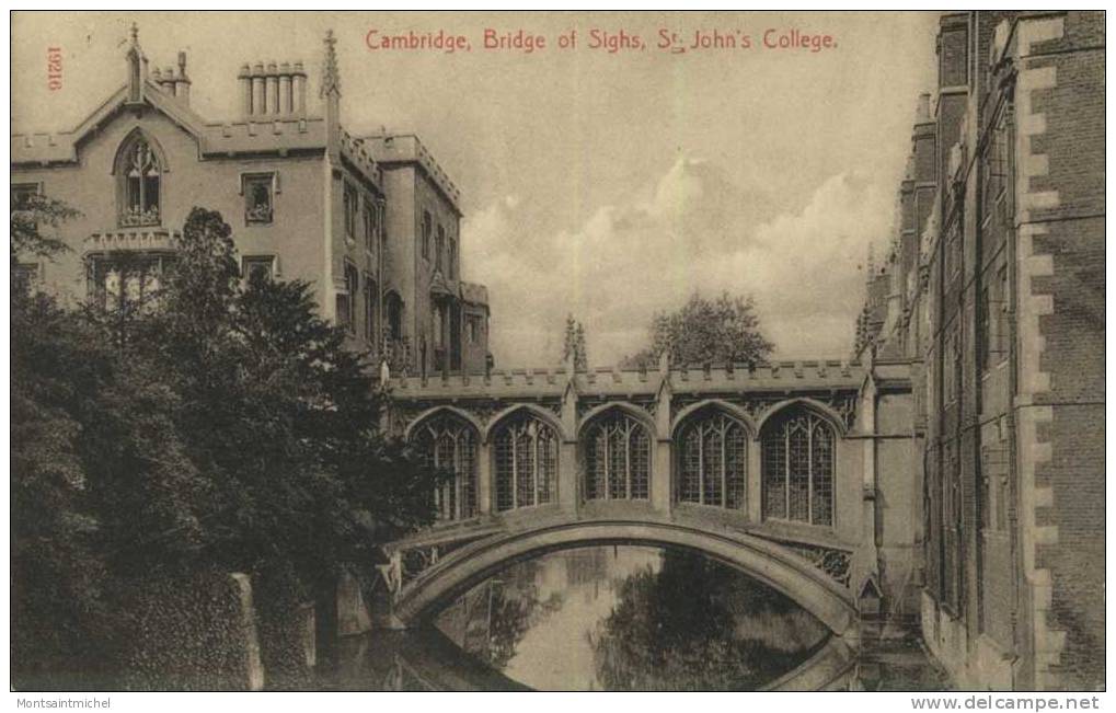 Cambridge. Royaume Uni. Bridge Of Sighs, St John´s College. - Cambridge