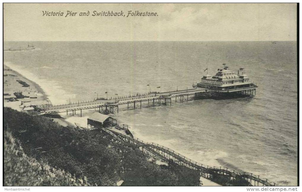 Folkeston. Royaume Uni. Victoria Pier And Switchback. - Folkestone