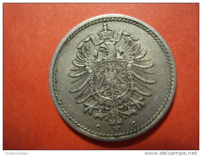 9174 DEUTSCHLAND GERMANY ALEMANIA    5   PFENNING      AÑO / YEAR  1875 C MBC+/ VF+ - 2 Pfennig