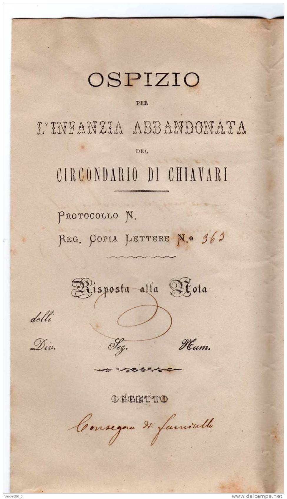 1877 Lettera Da CHIAVARI A BORZONASCA Con 20 Cent + Num - Oblitérés
