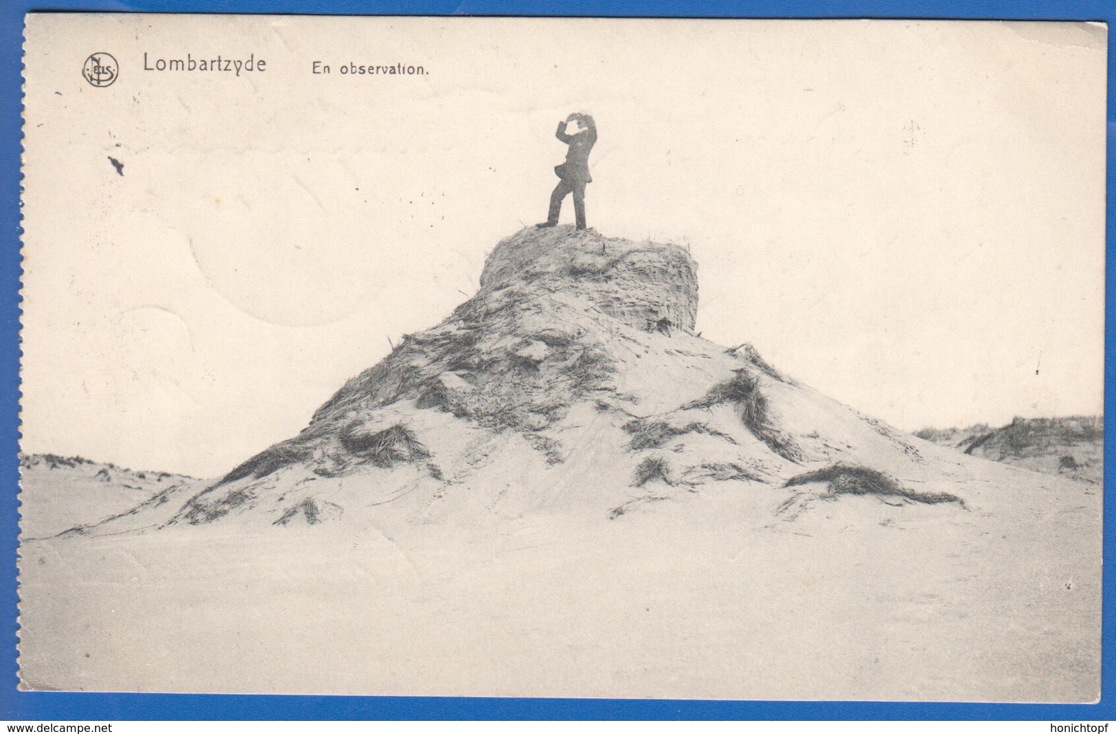 Belgien; Lombartzyde, Lombardsijde; En Observation; Feldpost 1915 - Westende