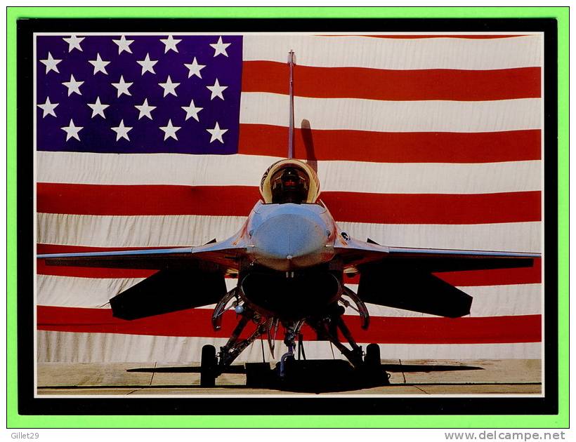 AVION - AIR PLANE - F-16 CELEBRATING THE VICTORY - 1991 MARCH1,INC - DIMENSION 13 X 18cm - - 1946-....: Moderne