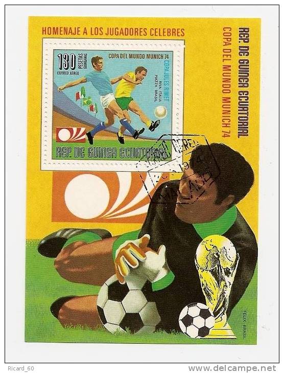 Bloc De Guinée équatoriale: Coupe Du Monde De Football En1974 à Munich - 1974 – West Germany