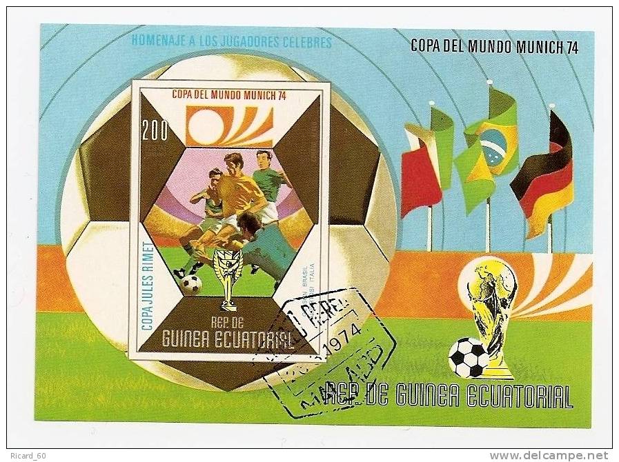 Bloc De Guinée équatoriale: Coupe Du Monde De Football En1974 à Munich - 1974 – Westdeutschland