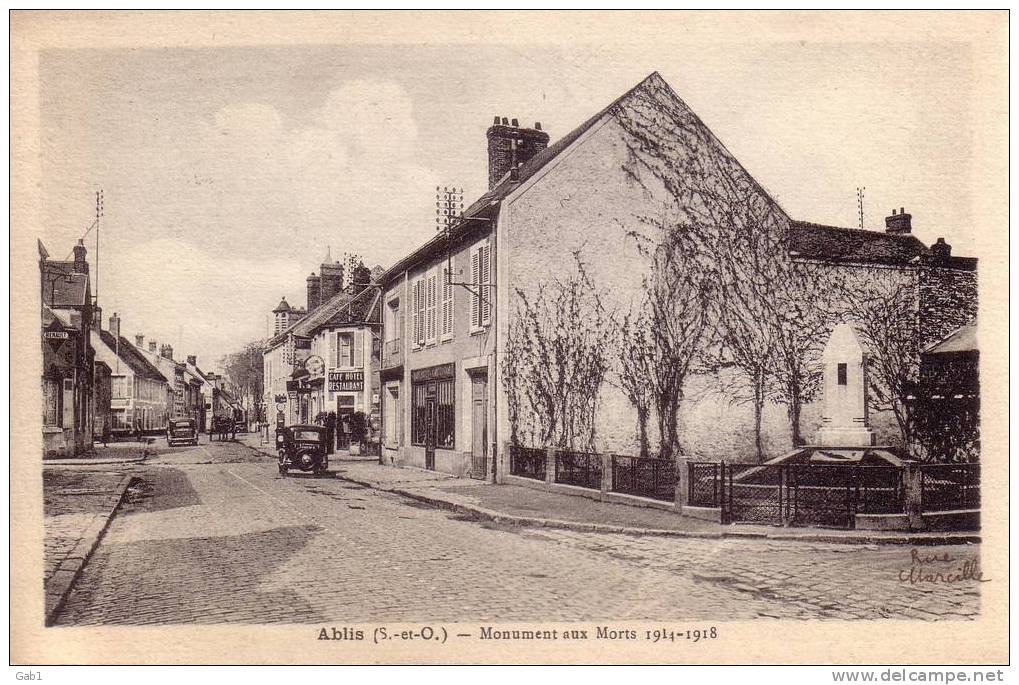 78 --- Ablis --- Monument Aux Morts 1914 - 1918 - Ablis