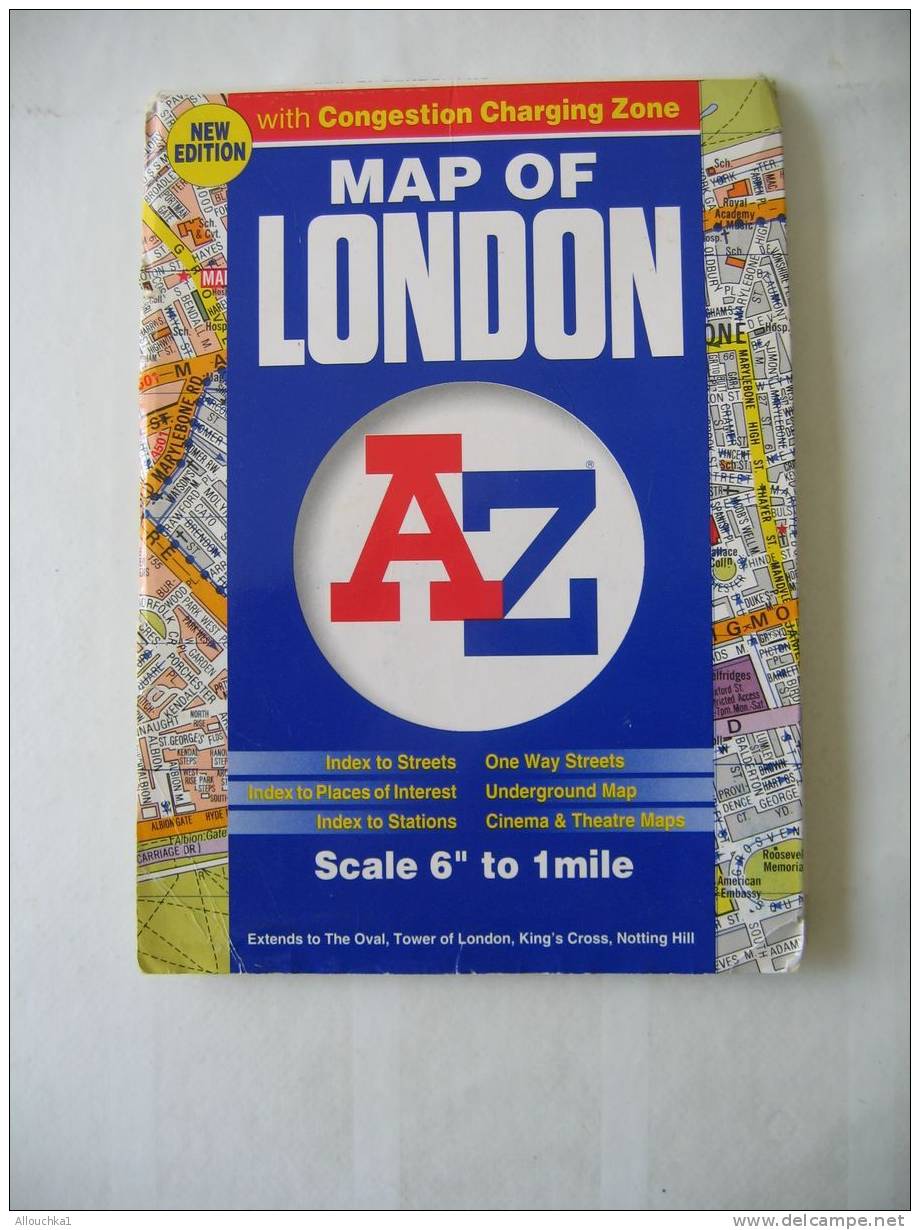 MAP - CARTE GEOGRAPHIQUE PLANS & RESEAUX DE LONDON-LONDRES DE 2003 ROYAUME-UNI -GRANDE-BRETAGNE - Europe