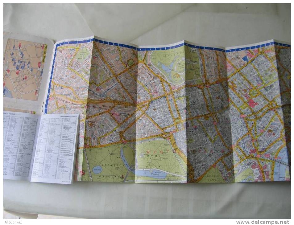 MAP - CARTE GEOGRAPHIQUE PLANS & RESEAUX DE LONDON-LONDRES DE 2003 ROYAUME-UNI -GRANDE-BRETAGNE - Europa