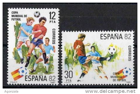 SERIE TIMBRES ESPAGNE NOUVEAUX 1981 CHAMPIONNAT MONDIAL DE FOOTBALL ESPAGNE 82 - Otros & Sin Clasificación