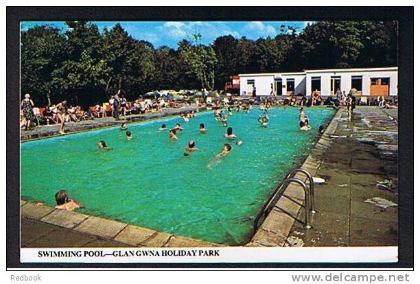 Postcard Glan Gwna Holiday Park Swimming Pool Caernarvon Wales - Ref 173 - Caernarvonshire