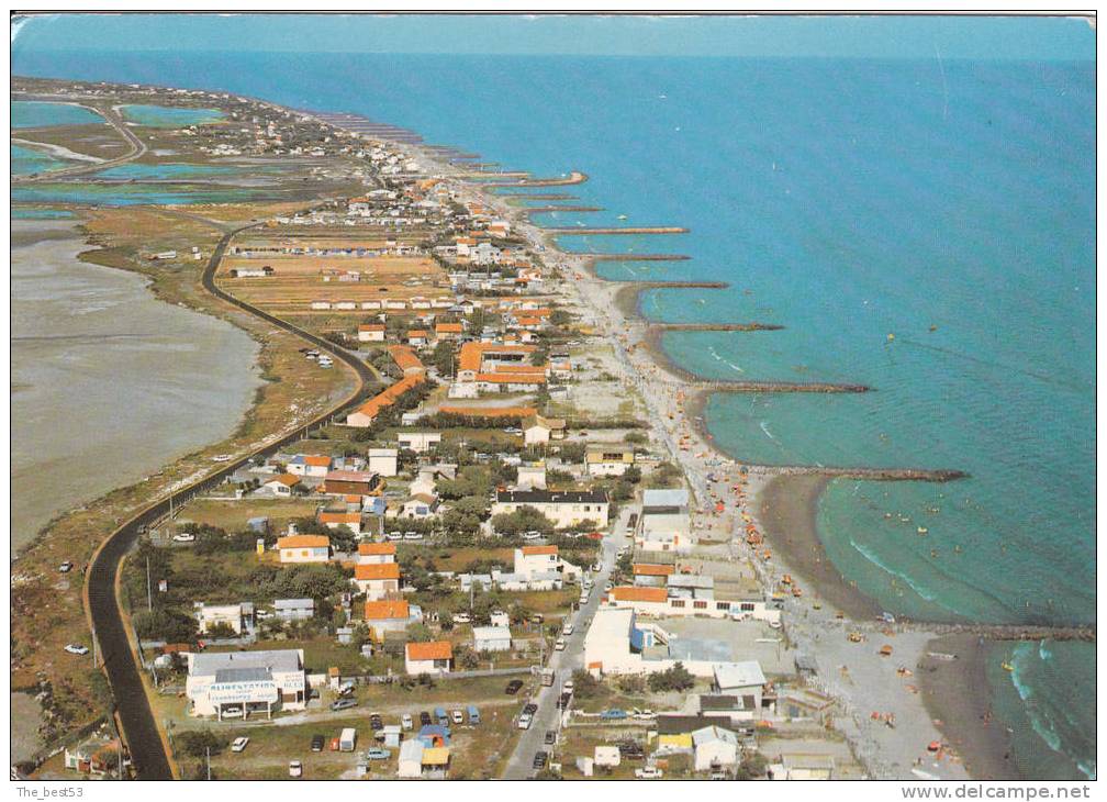 16365   -   Frontignan Plage   -      Vue Aérienne Sur L'ensemble De La Plage Et Les épis - Frontignan