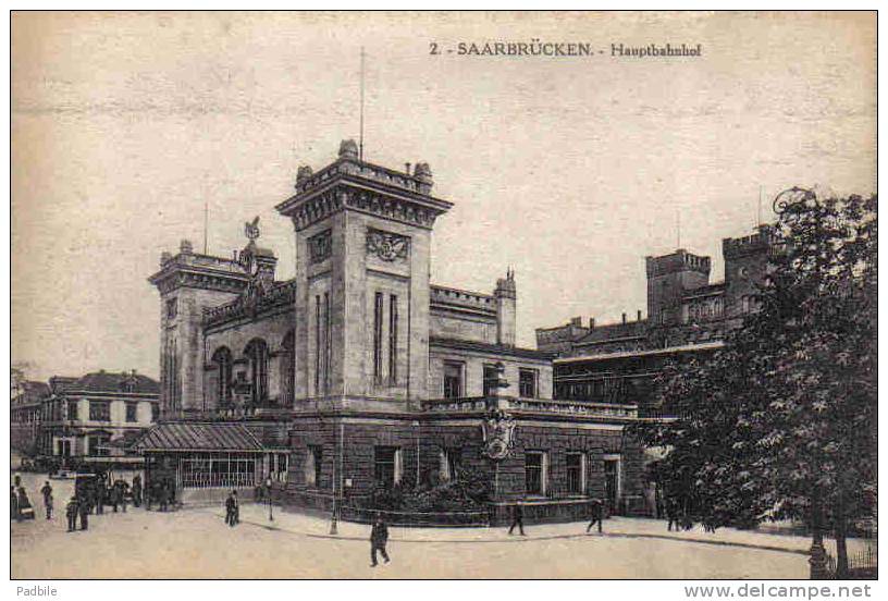 Carte Postale  Allemagne Saarbrücken  Hauptbahnhof   Trés Beau Plan - Saarbrücken