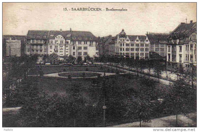 Carte Postale  Allemagne Saarbrücken  Beethovenplatz      Trés Beau Plan - Saarbruecken