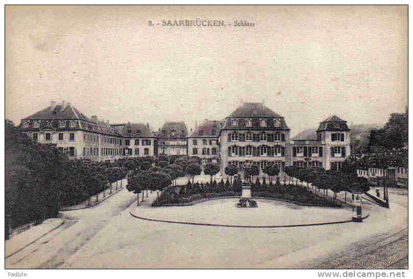 Carte Postale  Allemagne Saarbrücken  Schloss     Trés Beau Plan - Saarbrücken