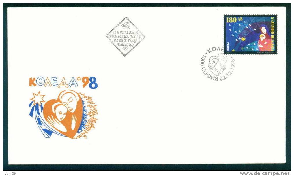 FDC 4379 Bulgaria 1998 /26 Christmas New Year - Mother W Child ; Stars / Weihnachten - Marchengestalten - Año Nuevo