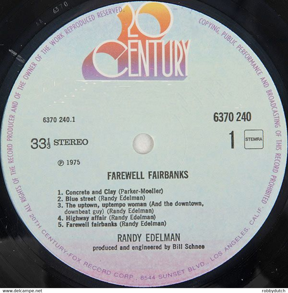 * LP * RANDY EDELMAN - FAREWELL FAIRBANKS (Holland 1975) - Autres - Musique Anglaise