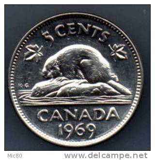 Canada 5 Cents 1969 Sup - Canada