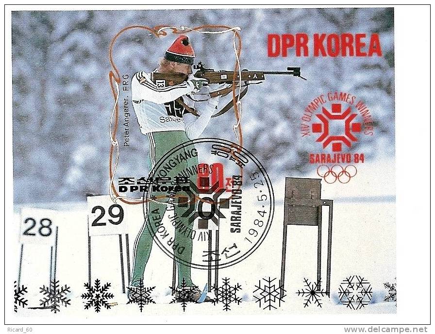 Bloc Corée Du Nord , Jeux Olympiques De Sarajevo 84 Biathlon - Winter 1984: Sarajevo