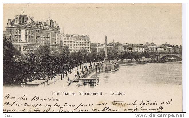 The Thames Embankment  London (1904) - River Thames
