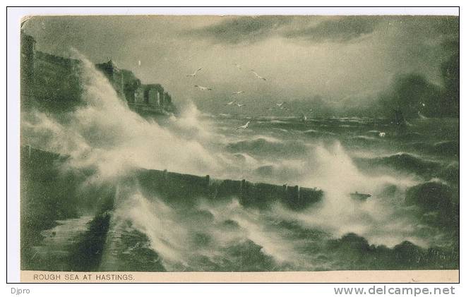 Rough Sea At Hastings  (1905) - Hastings