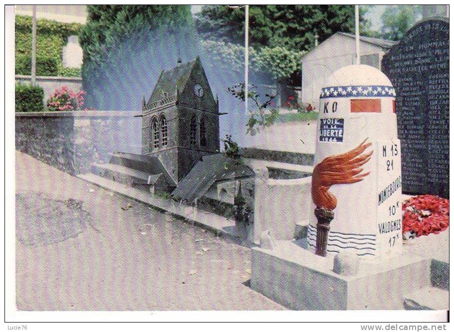 SAINTE MERE EGLISE   -  La Borne  0 De La Voie De La Liberté - Première Borne Symboliques Qui Jalonnent La Route  ...... - Sainte Mère Eglise