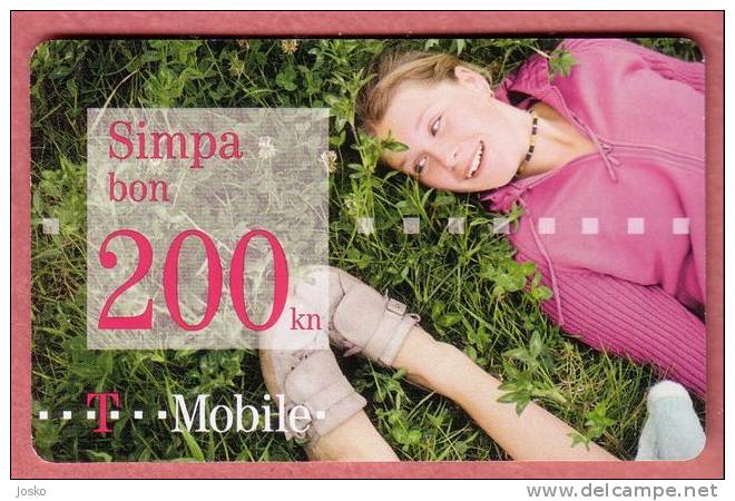 SIMPA - 50. Kuna ( Croatia GSM  Prepaid Card ) T-mobile * Rare Card With High Value 200. Kuna - Kroatien