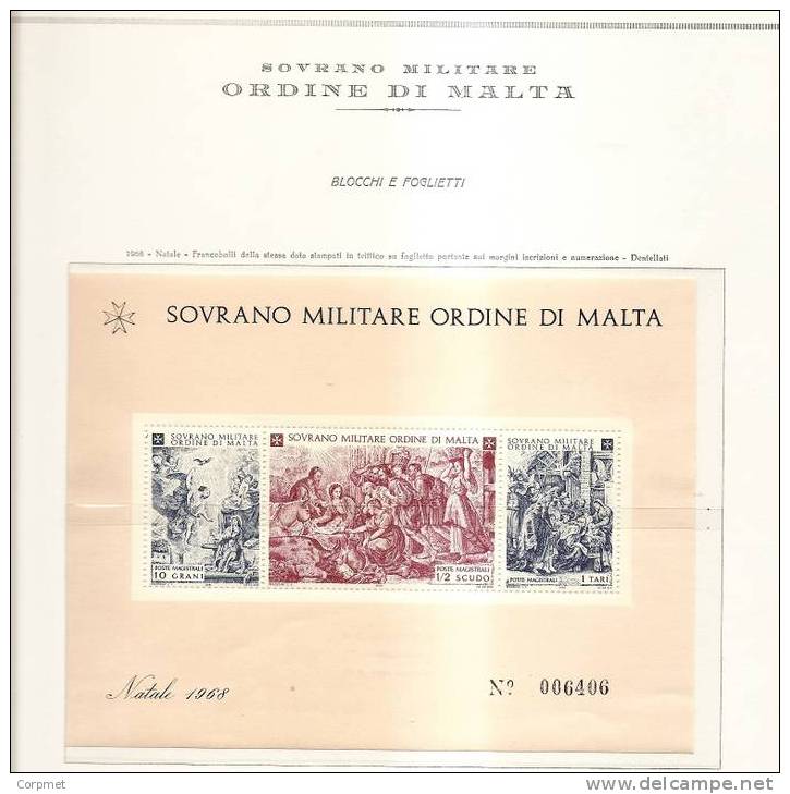 SOVRANO MILITARE ORDINE DI MALTA - Complete MINT (NH) 1966/1988 - Album Marini - + Blocchi +Segnatasse + Espressi + Fog - Colecciones (en álbumes)