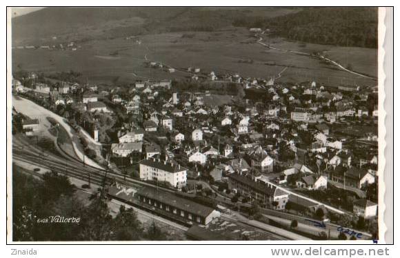 CARTE POSTALE DE VALLORBE - VUE AERIENNE - PRES DE LA GARE - Vallorbe