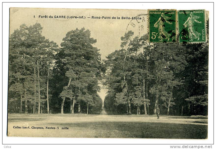 Forêt Du GAVRE Rond Point De La Belle-Etoile Un Garde Forestier - Blain