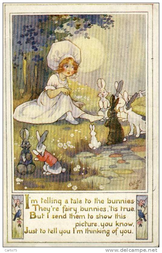 Conte De Fées - Lapins - Enfant - I'm Telling A Tale To The Bunnies - Fairy Tales, Popular Stories & Legends