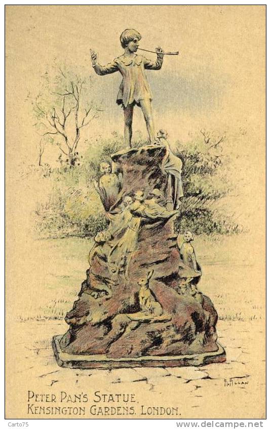 CONTES - Statue De Peter Pan - Lapins - Fées - Fairy Tales, Popular Stories & Legends