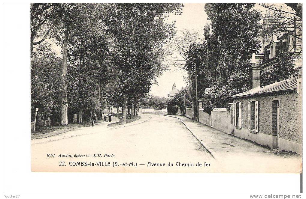 CPA COMBS LA VILLE Avenue Du Chemin De Fer - Combs La Ville