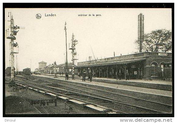 9120 -  Landen  Intérieur De La Gare - Landen