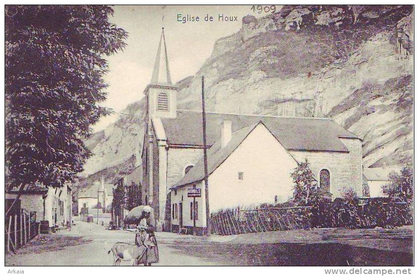 HOUX = Eglise - Carte Animée (Nels  S.51  N° 6) 1909 - Yvoir