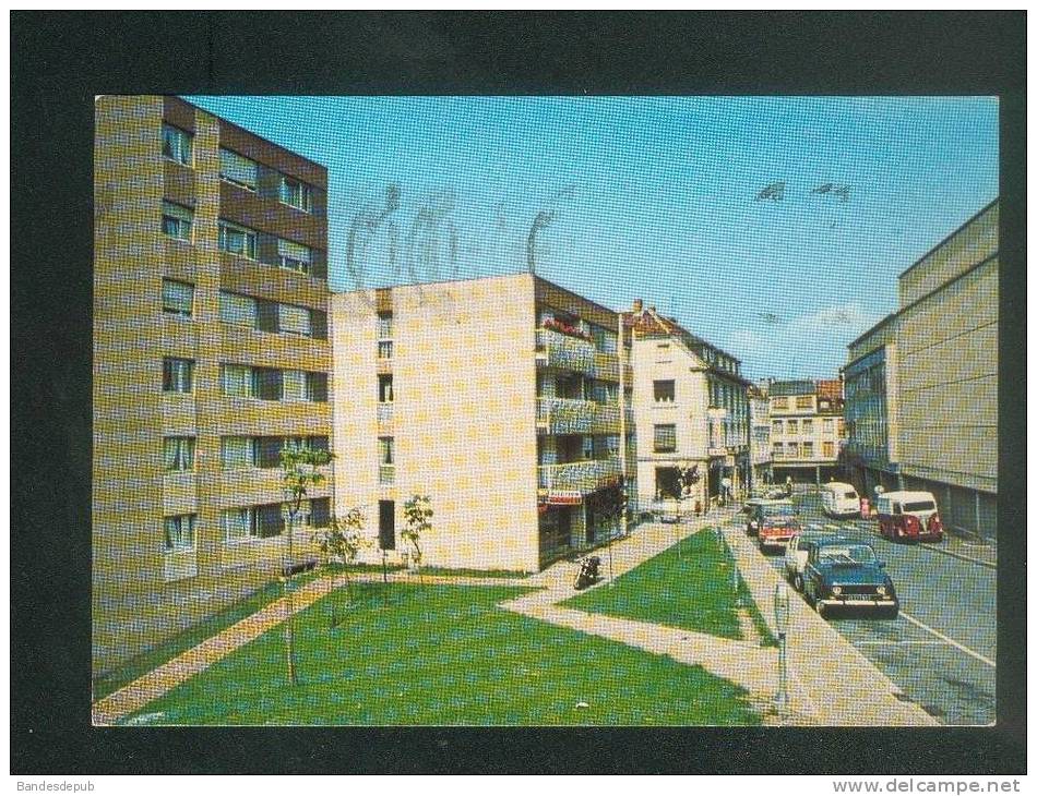 CPSM - Forbach ( Moselle 57) ( Belle Vue Sur Bloc H.L.M HLM Automobile Renault 4 Utilitaire Moto ...Ed PIERRON) - Forbach