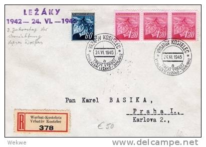 Tsc134/ CSSR -  Lezaky, Ausgelöscht 1942 - Briefe U. Dokumente