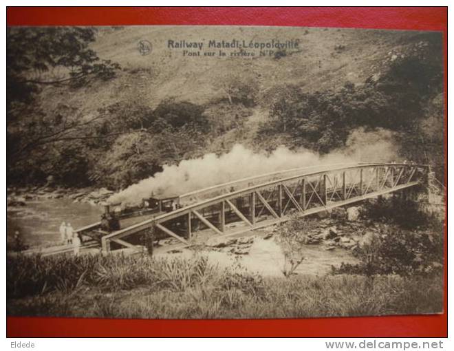 Nels Matadi Leopoldville Train Sur Un Pont - Autres & Non Classés