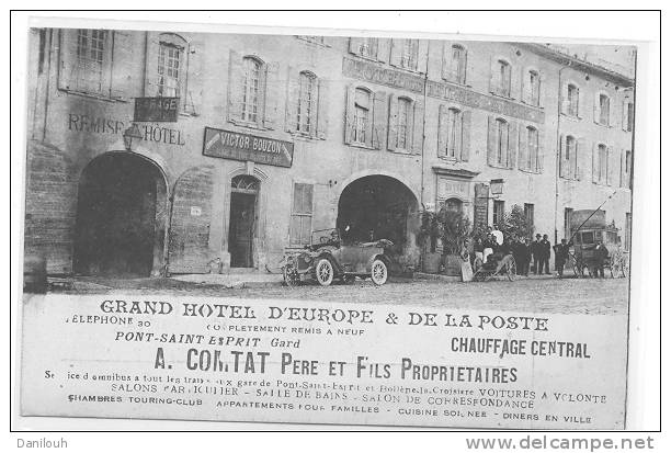 30 / FL/ PONT ST ESPRIT / GRAND HOTEL D EUROPE ET DE LA POSTE, A COMTAT Propriétaire ANIMEE - Pont-Saint-Esprit