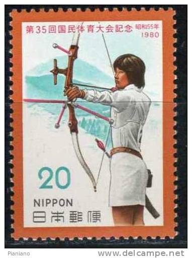PIA - JAP - 1980 : 35° Rencontre Sportive Nationale à Tochigi - (Yv 1347) - Bogenschiessen
