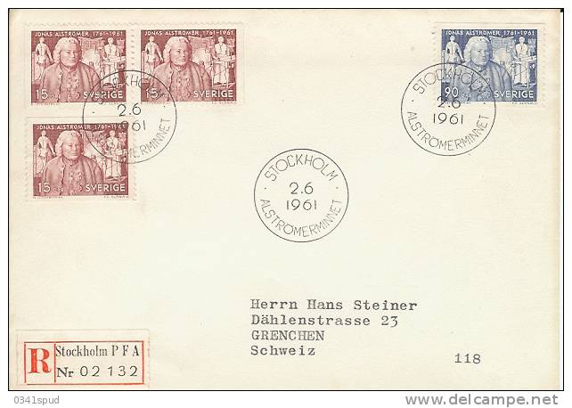 1961  Suéde Sweden  FDC  Alstromer - Briefe U. Dokumente