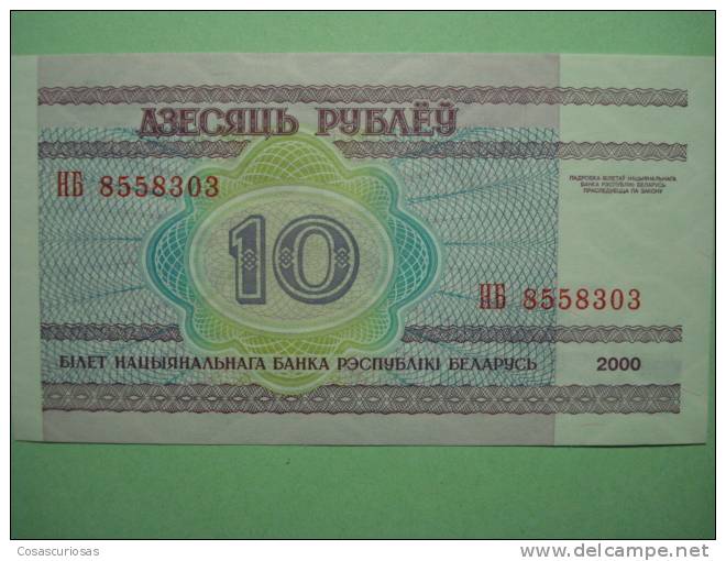 9365 BELARUS BIELORUSIA   10 RUBLAS       AÑO / YEAR  2000 UNCIRCULATED SIN CIRCULAR - Bielorussia